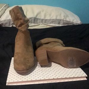 Tan Target ankle boots